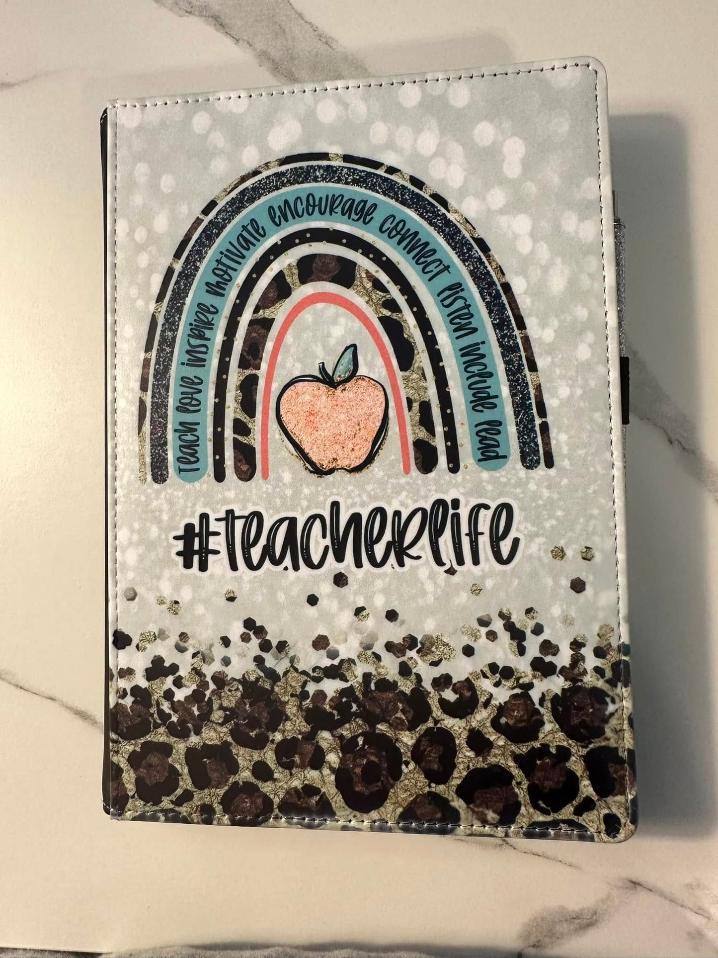 A5, A6 or day planner. Teacher reuasble cover