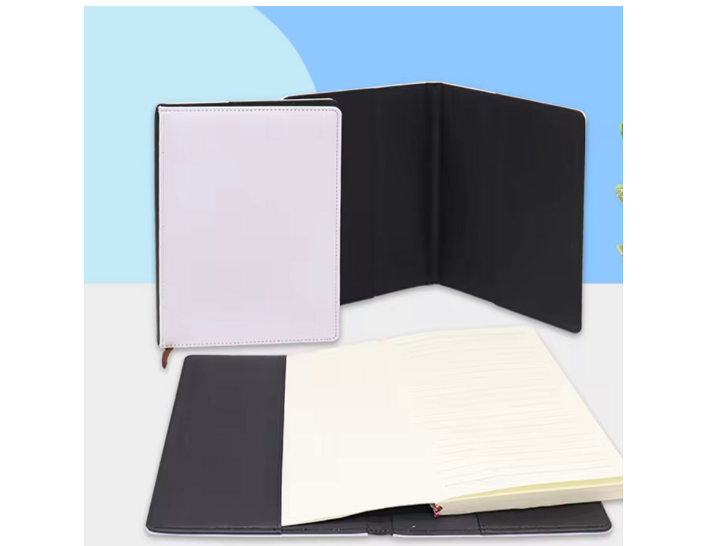 A6 sublimation reusable blank journals. with line pages.